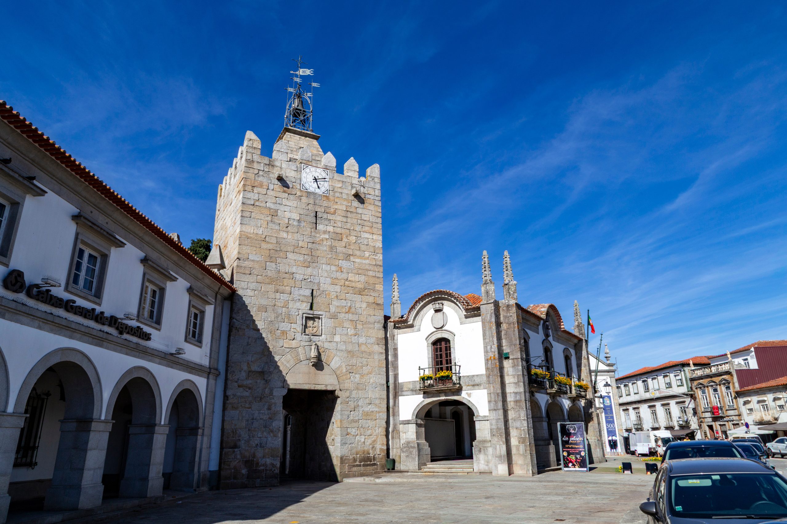 Torre del Reloj (Torre do Relógio), un monumento nacional en Caminha